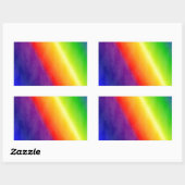 Sticker Rectangulaire Arc-en-ciel (Feuille)