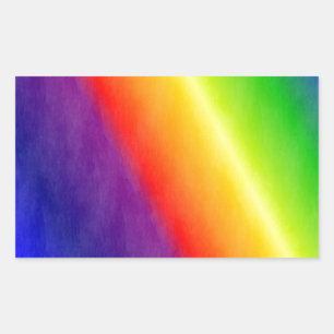 Sticker Rectangulaire Arc-en-ciel