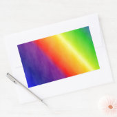 Sticker Rectangulaire Arc-en-ciel (Enveloppe)