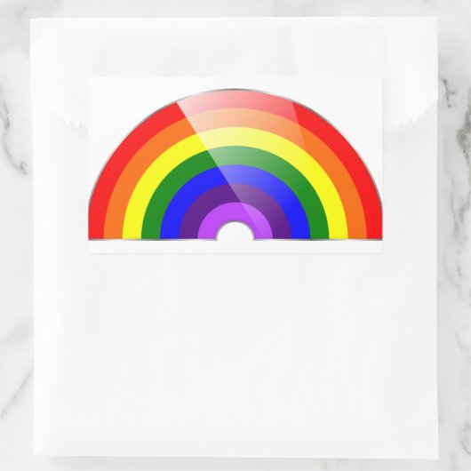 Sticker Rectangulaire Arc-en-ciel (Sac)