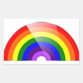 Sticker Rectangulaire Arc-en-ciel (Devant)