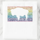 Sticker Rectangulaire arc-en-ciel (Sac)