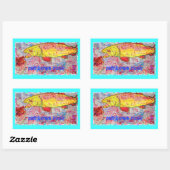 Sticker Rectangulaire arc-en-ciel (Feuille)