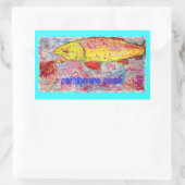 Sticker Rectangulaire arc-en-ciel (Sac)