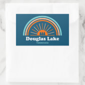Sticker Rectangulaire Arc en ciel du lac Douglas (Sac)