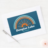 Sticker Rectangulaire Arc en ciel du lac Douglas (Enveloppe)