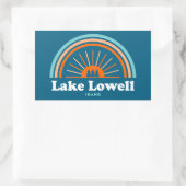 Sticker Rectangulaire Arc en ciel du lac Lowell Idaho (Sac)