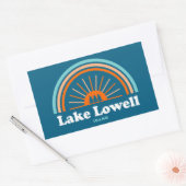 Sticker Rectangulaire Arc en ciel du lac Lowell Idaho (Enveloppe)