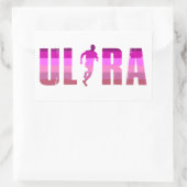 Sticker Rectangulaire Arc-en-ciel rose pourpre ultra-courant (Sac)