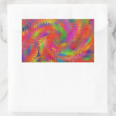 Sticker Rectangulaire Arc-en-ciel tissé (Sac)