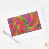 Sticker Rectangulaire Arc-en-ciel tissé (Enveloppe)