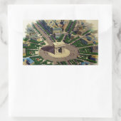 Sticker Rectangulaire Arc vintage de Triomphe Paris (Sac)