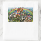 Sticker Rectangulaire Arche de Noé (Sac)