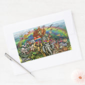 Sticker Rectangulaire Arche de Noé (Enveloppe)