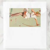 Sticker Rectangulaire Archery Pin-up (Sac)