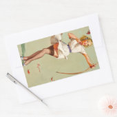 Sticker Rectangulaire Archery Pin-up (Enveloppe)