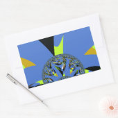 Sticker Rectangulaire Arches cool avec sphères fractales Art Design (Enveloppe)