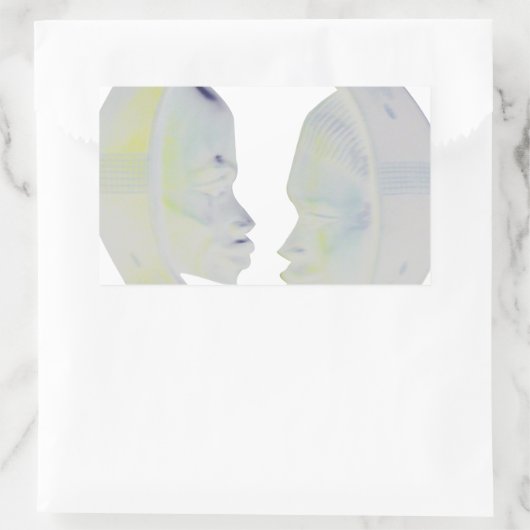 Sticker Rectangulaire Architecture africaine Hakuna Matata (Sac)