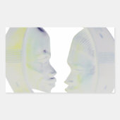 Sticker Rectangulaire Architecture africaine Hakuna Matata (Devant)