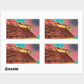 Sticker Rectangulaire Architecture italienne (Feuille)