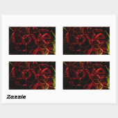 Sticker Rectangulaire Arêtes Frayées, Coeur Fort : Amour Indestructible (Feuille)