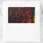 Sticker Rectangulaire Arêtes Frayées, Coeur Fort : Amour Indestructible (Sac)