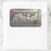 Sticker Rectangulaire Argent stagecoach (Sac)