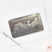 Sticker Rectangulaire Argent stagecoach (Enveloppe)