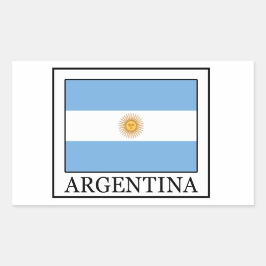 Sticker Rectangulaire Argentine (Devant)