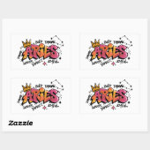 Sticker Rectangulaire Aries (Feuille)