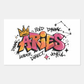Sticker Rectangulaire Aries (Devant)