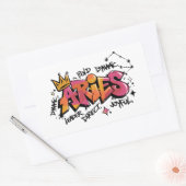 Sticker Rectangulaire Aries (Enveloppe)