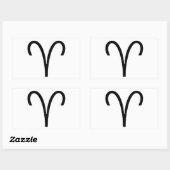 Sticker Rectangulaire Aries (Feuille)