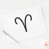 Sticker Rectangulaire Aries (Enveloppe)