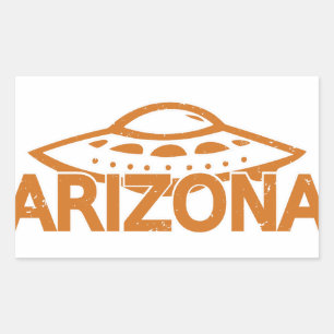 Sticker Rectangulaire Arizona UFO