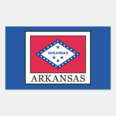 Sticker Rectangulaire Arkansas (Devant)