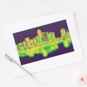 Sticker Rectangulaire Arlington Texas Skyline (Enveloppe)