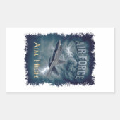 Sticker Rectangulaire Armée de l'Air (USAF) (Devant)