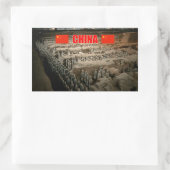 Sticker Rectangulaire Armée de terre de CHINE (Sac)