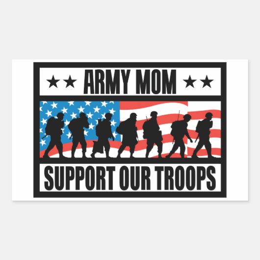 STICKER RECTANGULAIRE ARMÉE MOM (Devant)