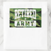 Sticker Rectangulaire Armée retraitée (Sac)
