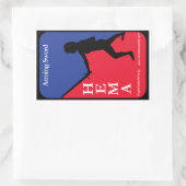 Sticker Rectangulaire Armement de l'épée HEMA decal (Sac)