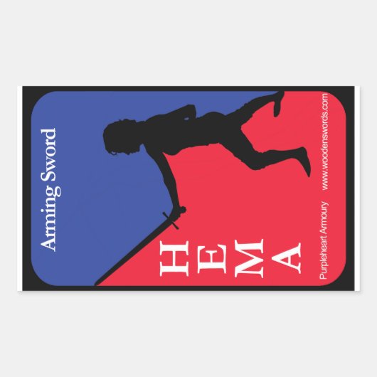 Sticker Rectangulaire Armement de l'épée HEMA decal (Devant)