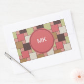 Sticker Rectangulaire Armoire d'épices géométrique (Enveloppe)