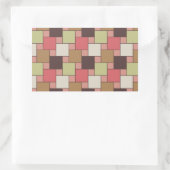 Sticker Rectangulaire Armoire d'épices géométrique (Sac)