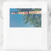 Sticker Rectangulaire armoires de rangement empilées dans le vermont bur (Sac)