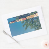 Sticker Rectangulaire armoires de rangement empilées dans le vermont bur (Enveloppe)