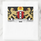 Sticker Rectangulaire Armoiries d'Amsterdam (Sac)