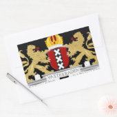 Sticker Rectangulaire Armoiries d'Amsterdam (Enveloppe)