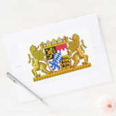 Sticker Rectangulaire Armoiries de Bavière - ALLEMAGNE (Enveloppe)